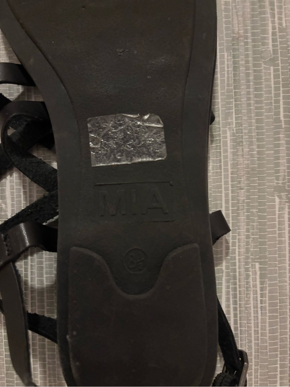 MIA Black Multi-Strap Women's Sandals - Picture 2 of 2